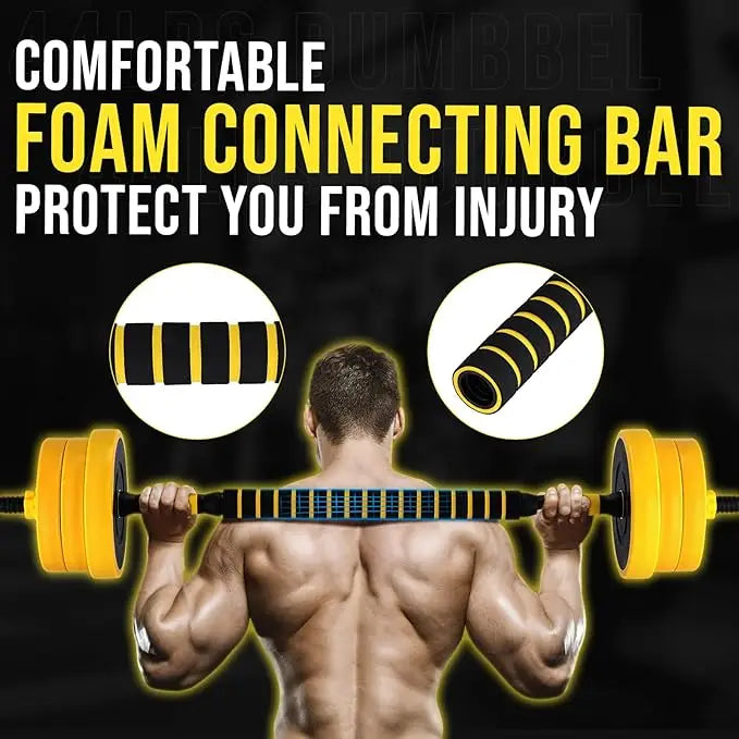 HiMISS Adjustable Dumbbell Set for Home Gym With Foam Handles