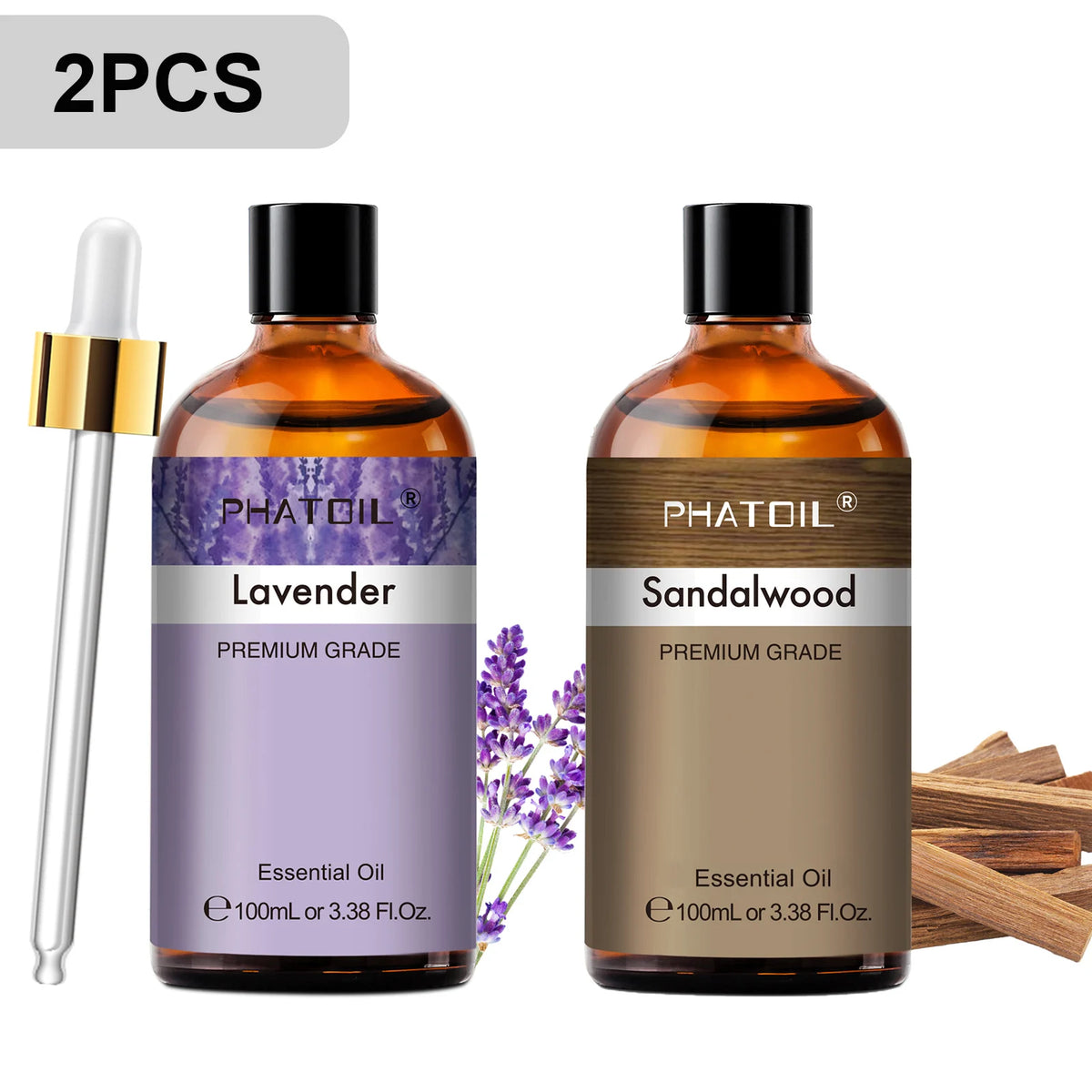 PHATOIL Aromatherapy Essential Oil Set for Diffusers and Soap Making