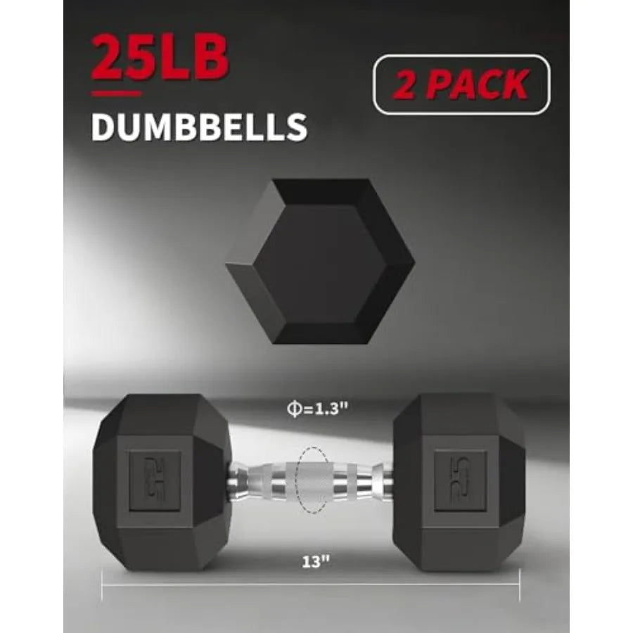 Adjustable Hex Dumbbell Pair for Strength Training and Home Fitness