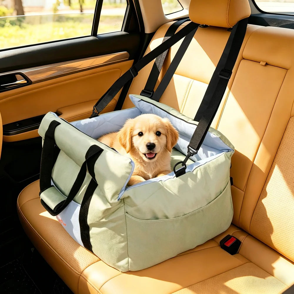 BORWART Portable Dog Car Seat Booster Travel Carrier