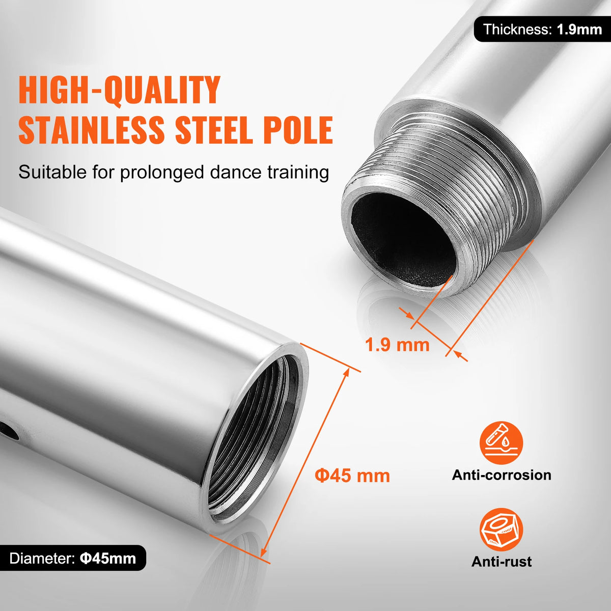 SucceBuy Portable Spinning And Static Dancing Pole Kit