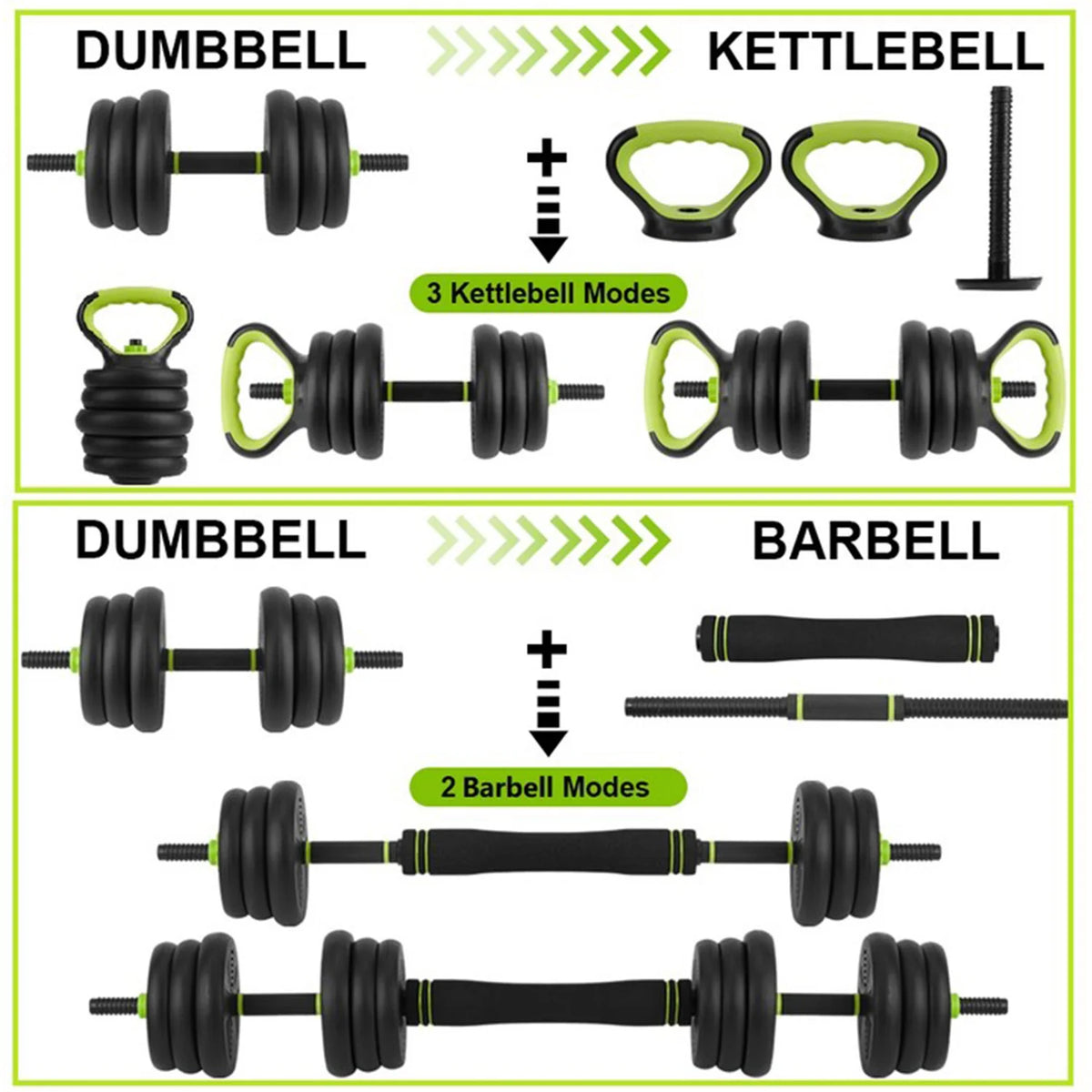 Acekool Adjustable Dumbbell Set With Convertible Home Gym Weights