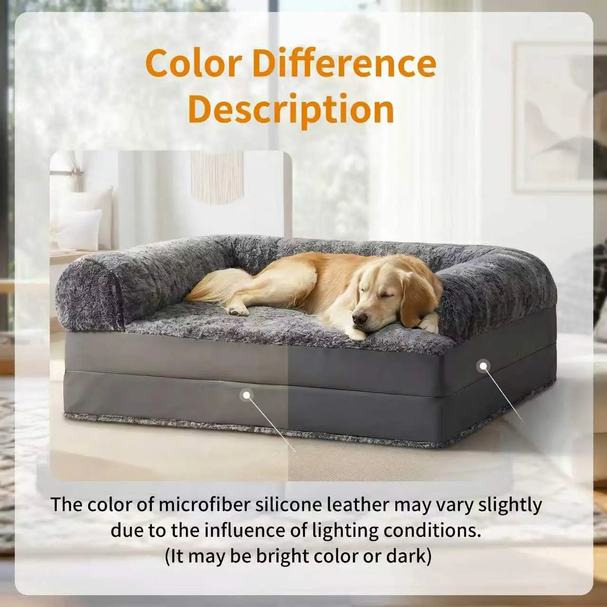 Bingopaw Orthopedic Dog Bed Couch With Washable Removable Cover