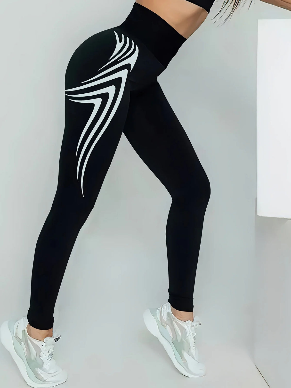 Women's High Waist Yoga Leggings With Stretch Utility Pockets