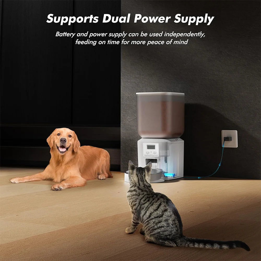 Nityers Automatic Cat Feeder With Voice Recorder And Timed Feeding
